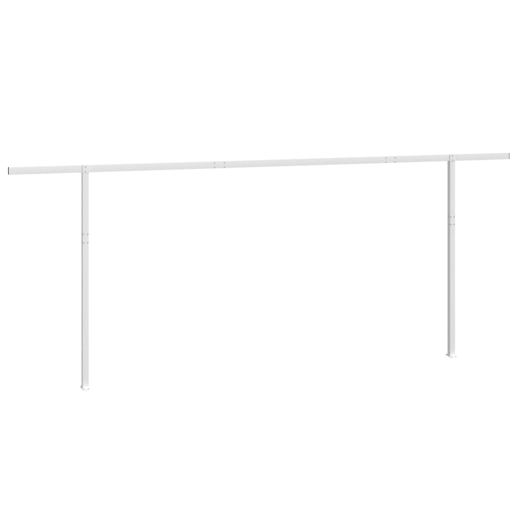 Set Pali per Tenda da Sole Bianco 600x245 cm Ferro