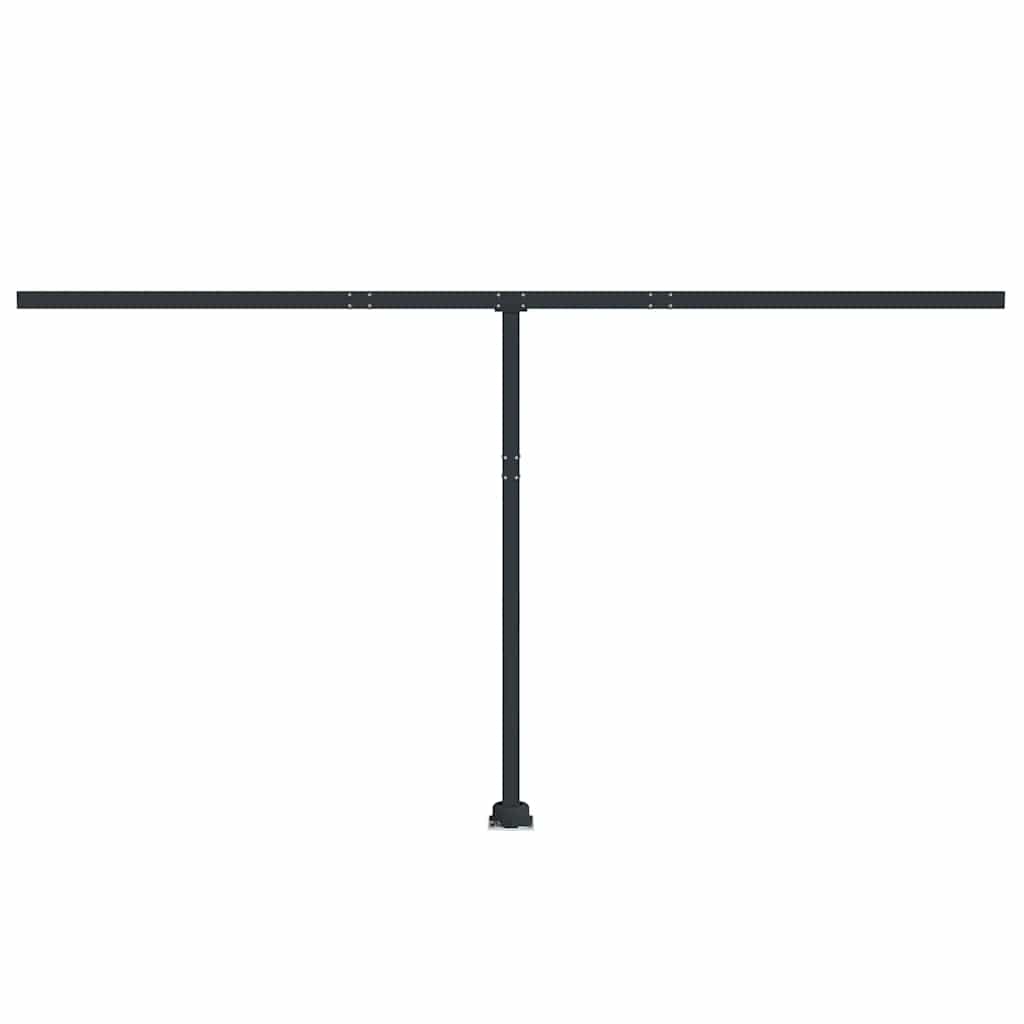 Set Pali per Tenda da Sole Antracite 450x245 cm Ferro