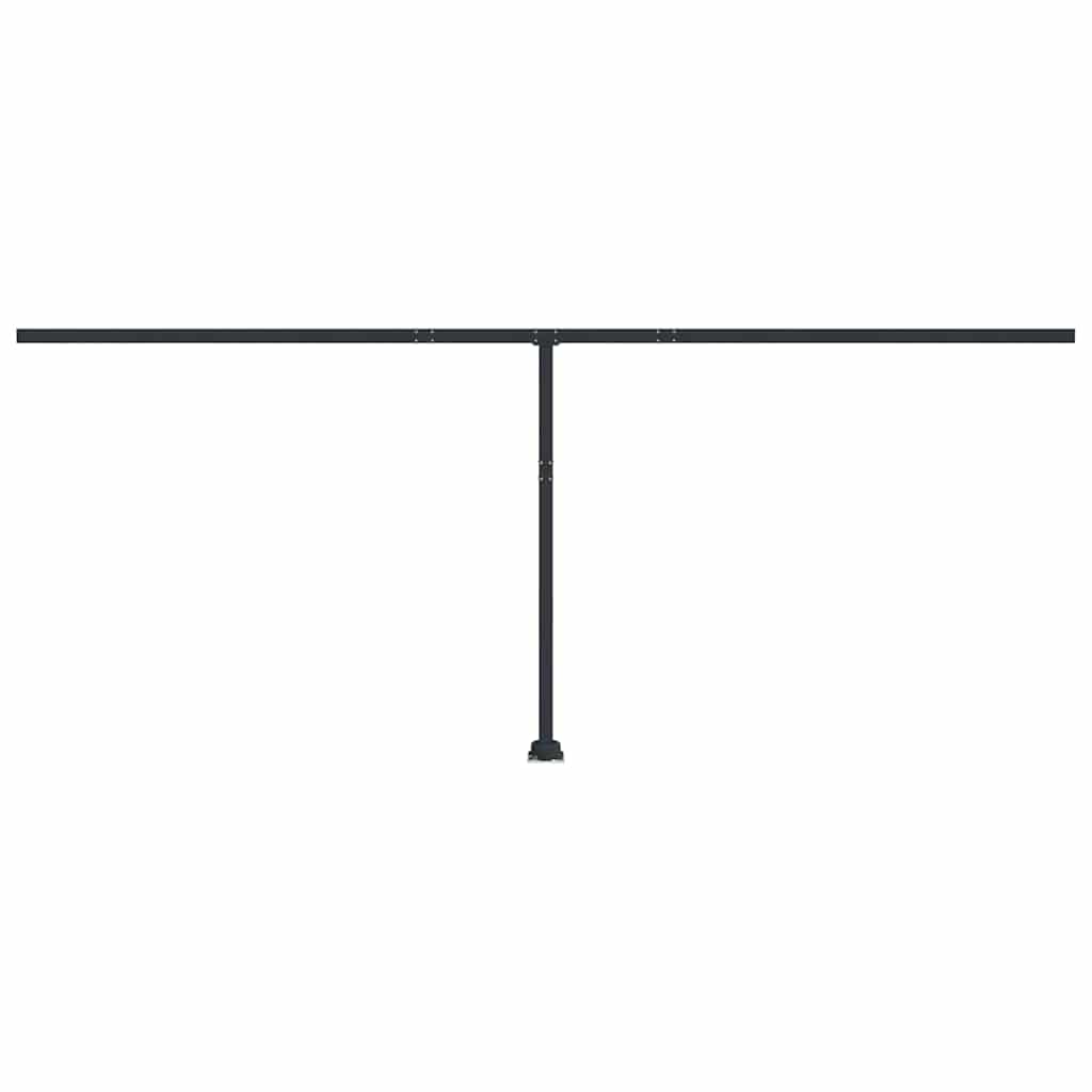 Set Pali per Tenda da Sole Antracite 600x245 cm Ferro