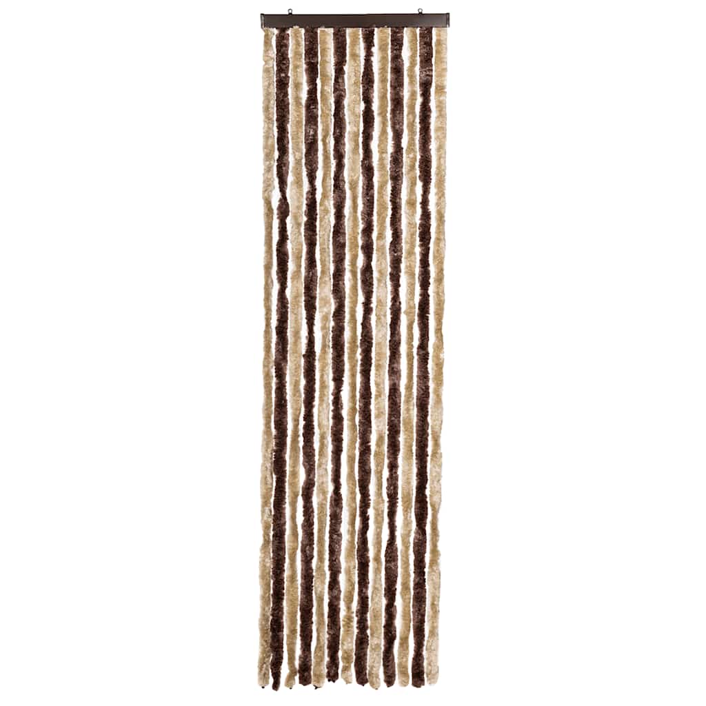 Zanzariera Beige e Marrone Chiaro 56x200cm Ciniglia