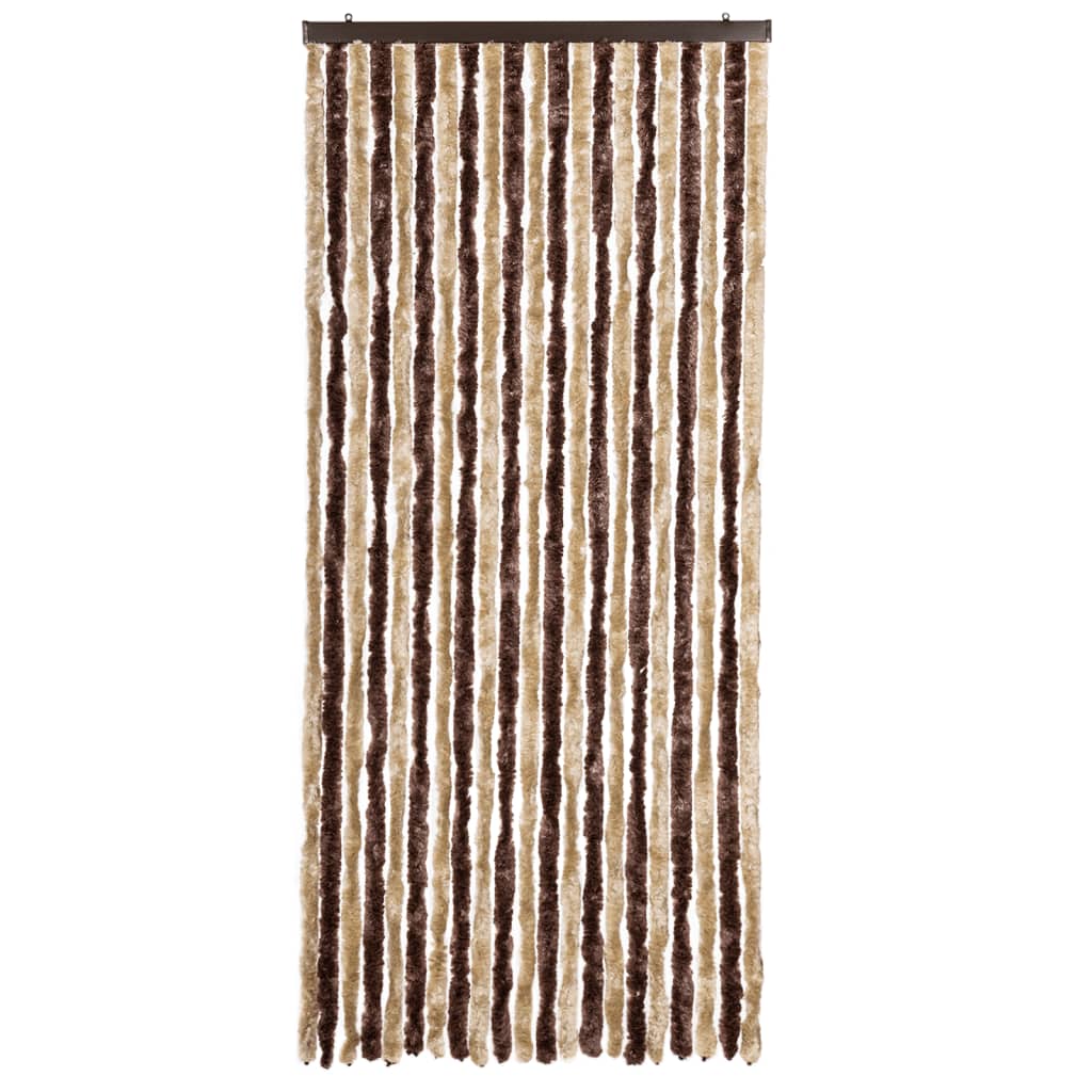 Zanzariera Beige e Marrone Chiaro 90x200cm Ciniglia