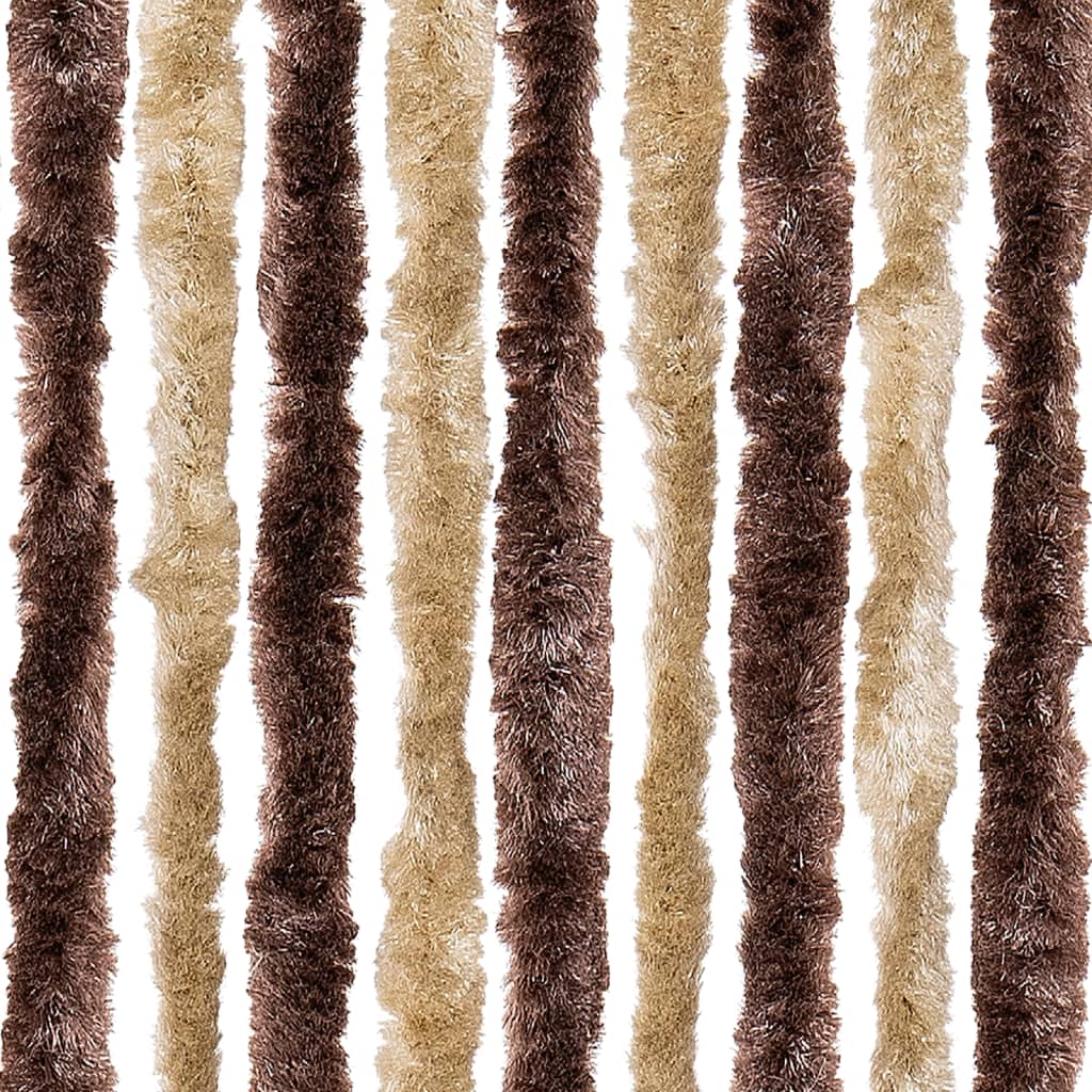 Zanzariera Beige e Marrone Chiaro 90x200cm Ciniglia