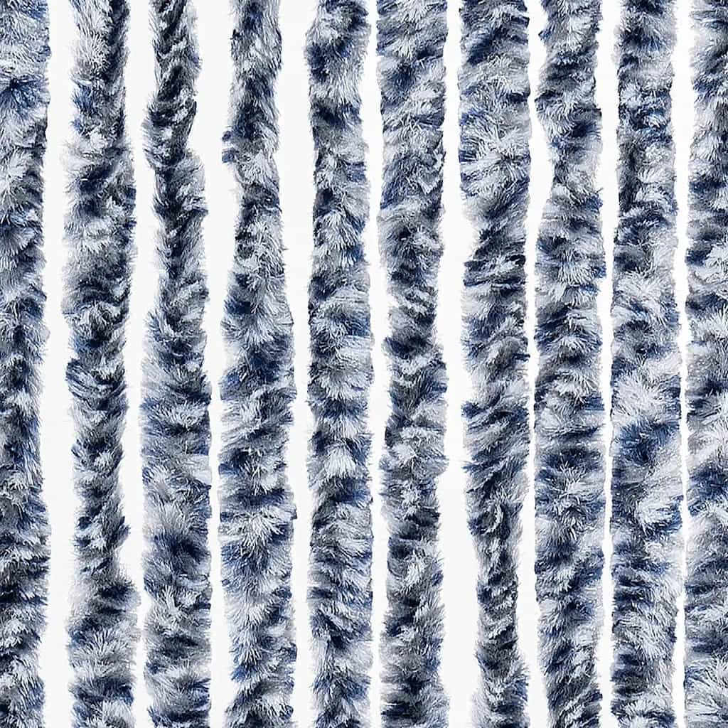 Zanzariera Blu e Bianco 56x200 cm Ciniglia