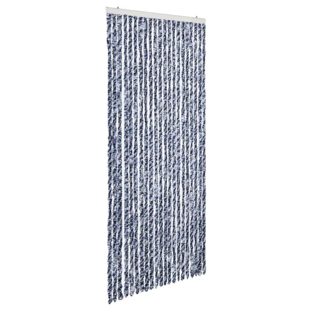 Zanzariera Blu e Bianco 90x200 cm Ciniglia