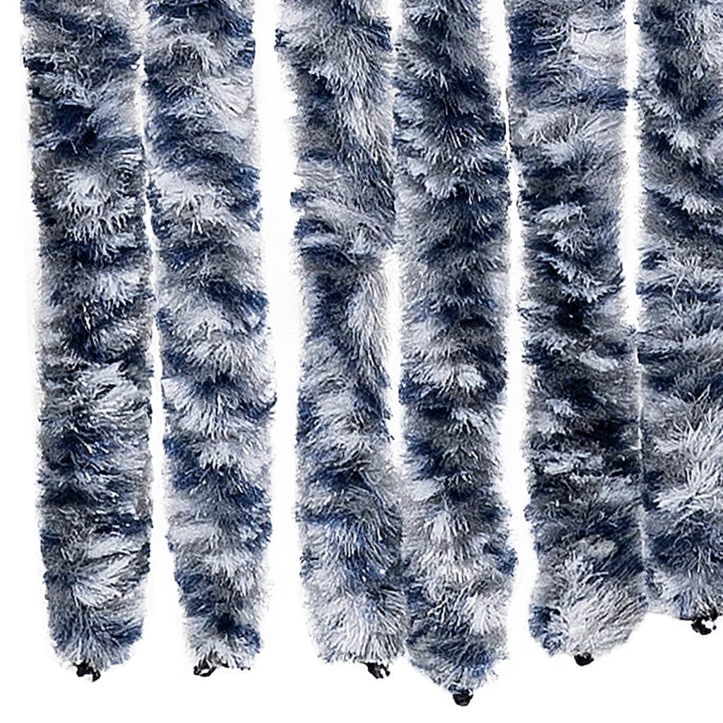 Zanzariera Blu e Bianco 90x200 cm Ciniglia
