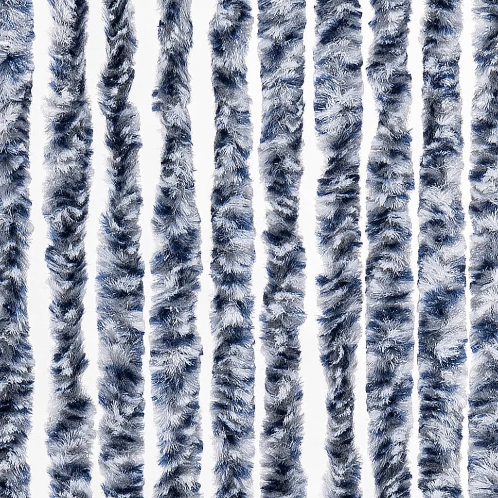 Zanzariera Blu e Bianco 90x200 cm Ciniglia