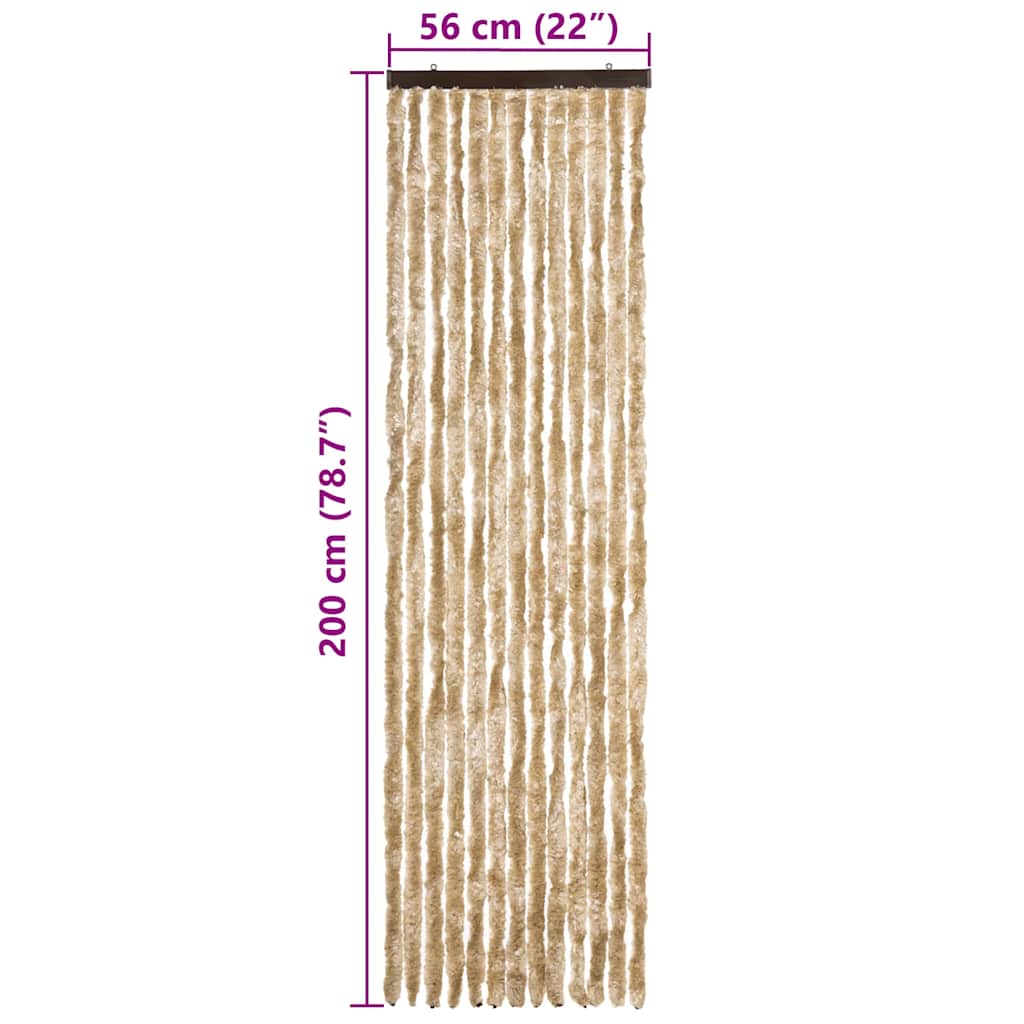 Zanzariera Beige 56x200 cm Ciniglia