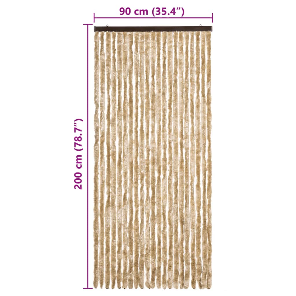 Zanzariera Beige 90x200 cm Ciniglia