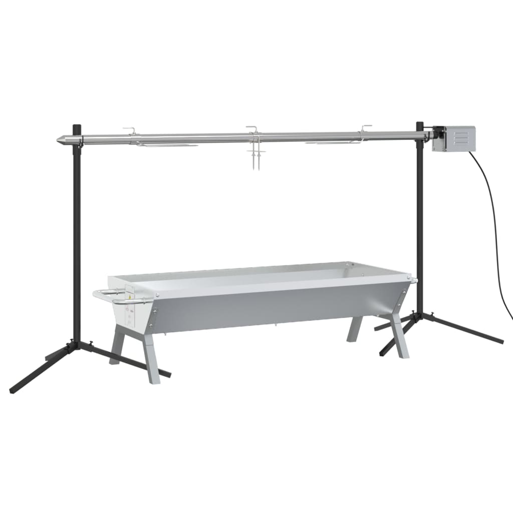 Set Griglia e Vassoio Barbecue Automatico in Acciaio Inox