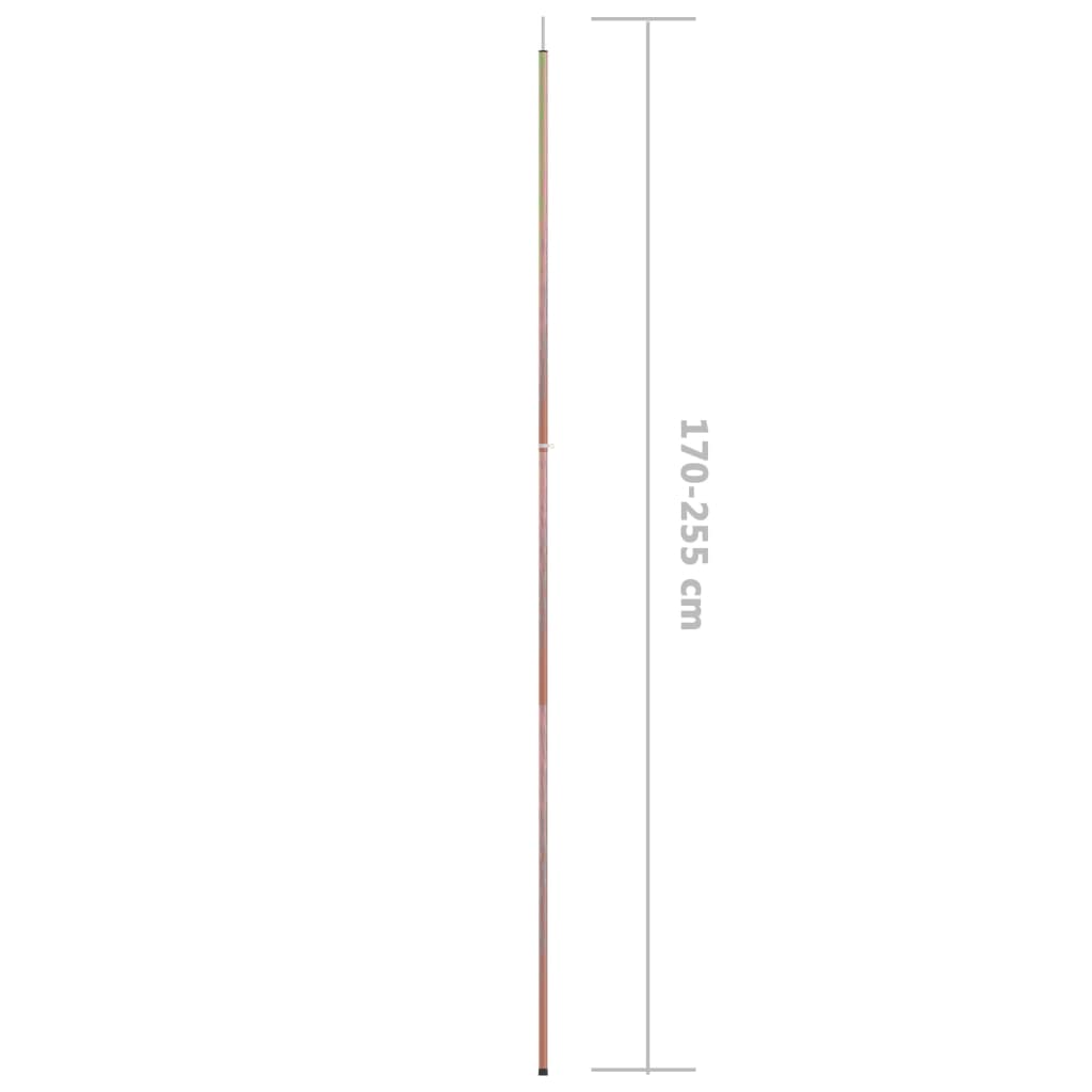 Asta Telescopica per Tenda 170-255cm in Acciaio Zincato