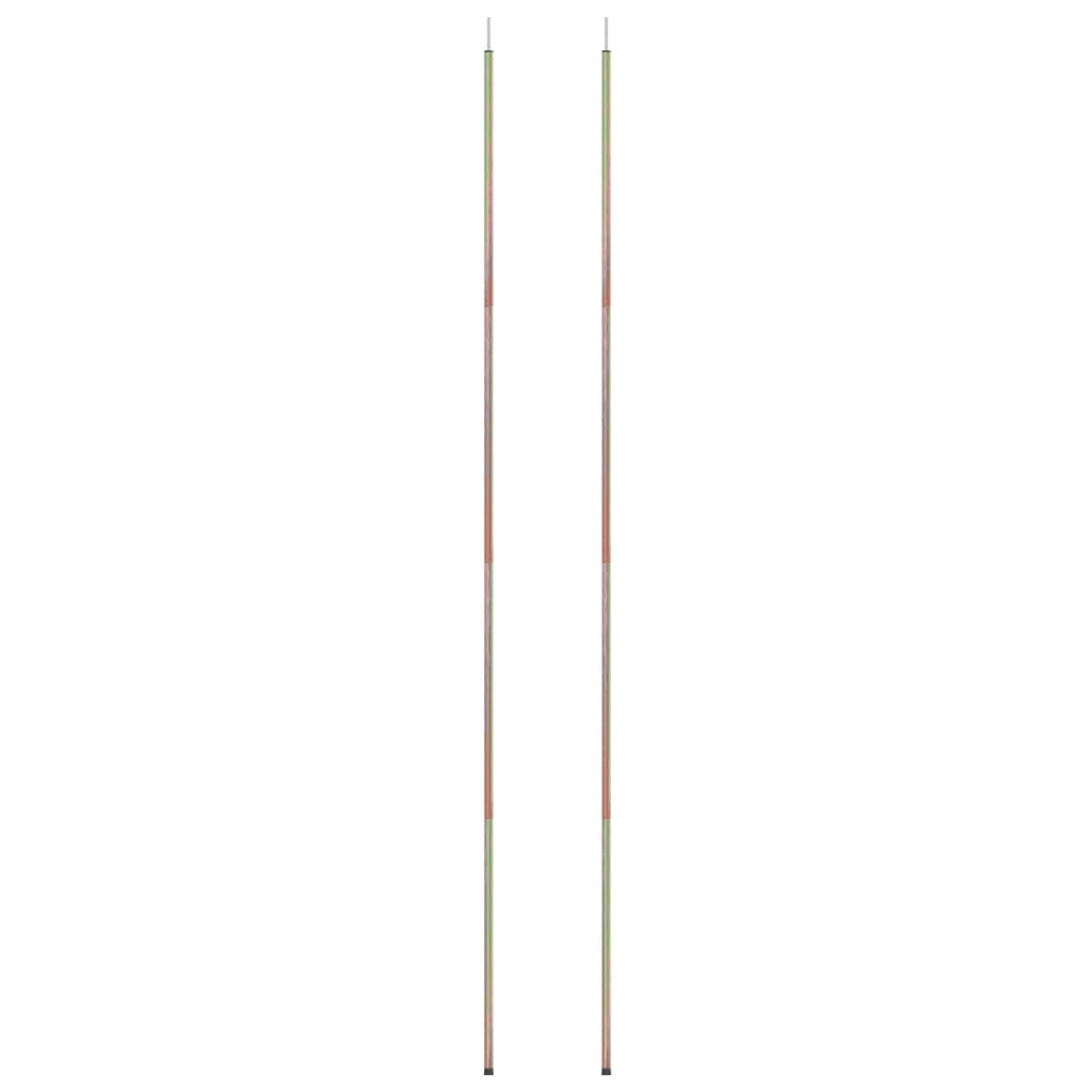 Aste per Parasole a Vela 2 pz 250 cm Acciaio Zincato