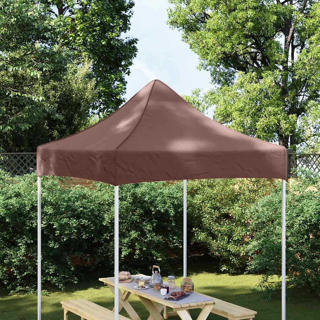 Tetto per Tendone per Feste 2x2 m Marrone 270 g/m²
