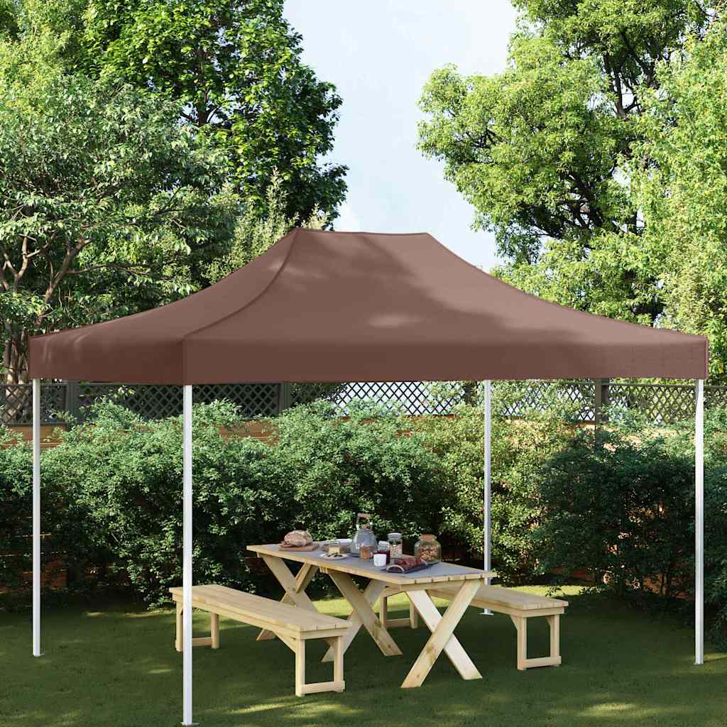 Tetto per Tendone per Feste 4x3 m Marrone 270 g/m²
