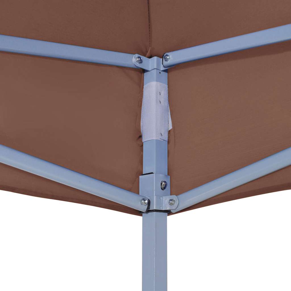 Tetto per Tendone per Feste 4x3 m Marrone 270 g/m²