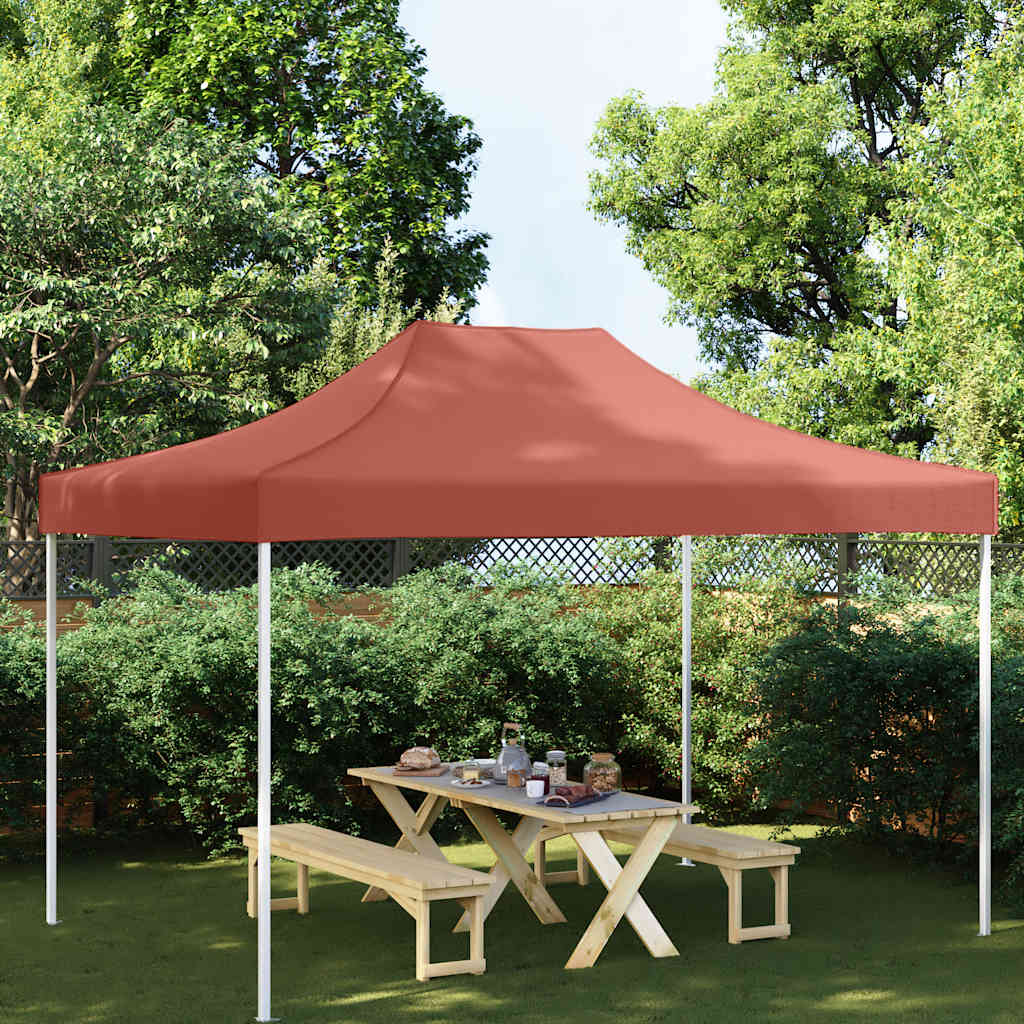 Tetto per Tendone per Feste 4x3 m Terracotta 270 g/m²