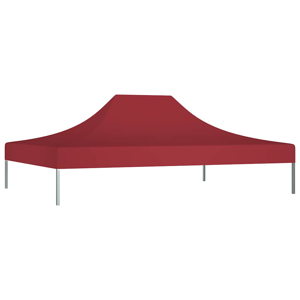 Tetto per Tendone per Feste 4,5x3 m Rosso Borgogna 270 g/m²
