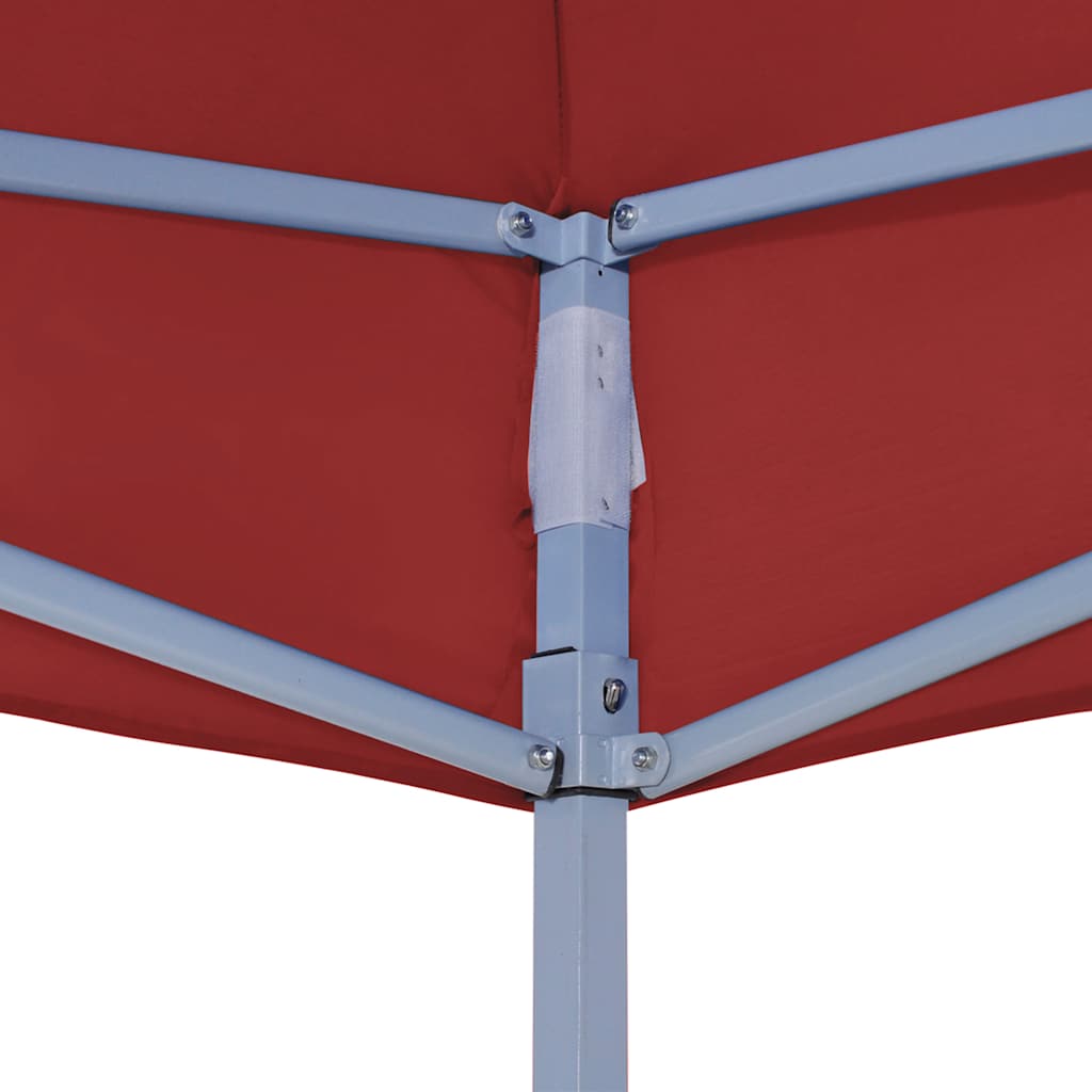 Tetto per Tendone per Feste 4,5x3 m Rosso Borgogna 270 g/m²