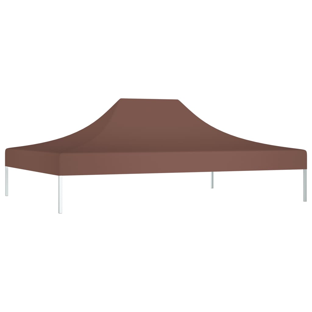 Tetto per Tendone per Feste 4,5x3 m Marrone 270 g/m²