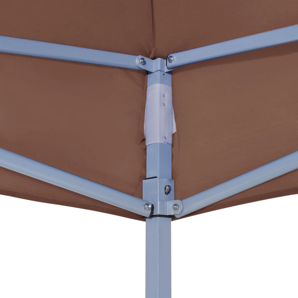 Tetto per Tendone per Feste 4,5x3 m Marrone 270 g/m²