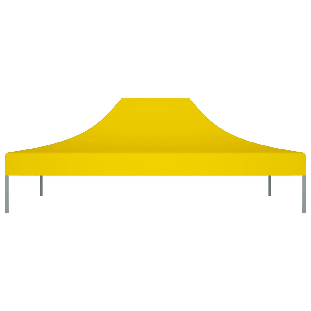 Tetto per Tendone per Feste 4,5x3 m Giallo 270 g/m²