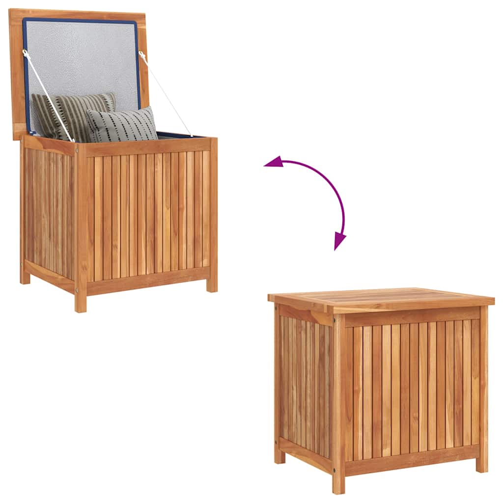 Baule da Giardino 60x50x58 cm in Legno Massello di Teak