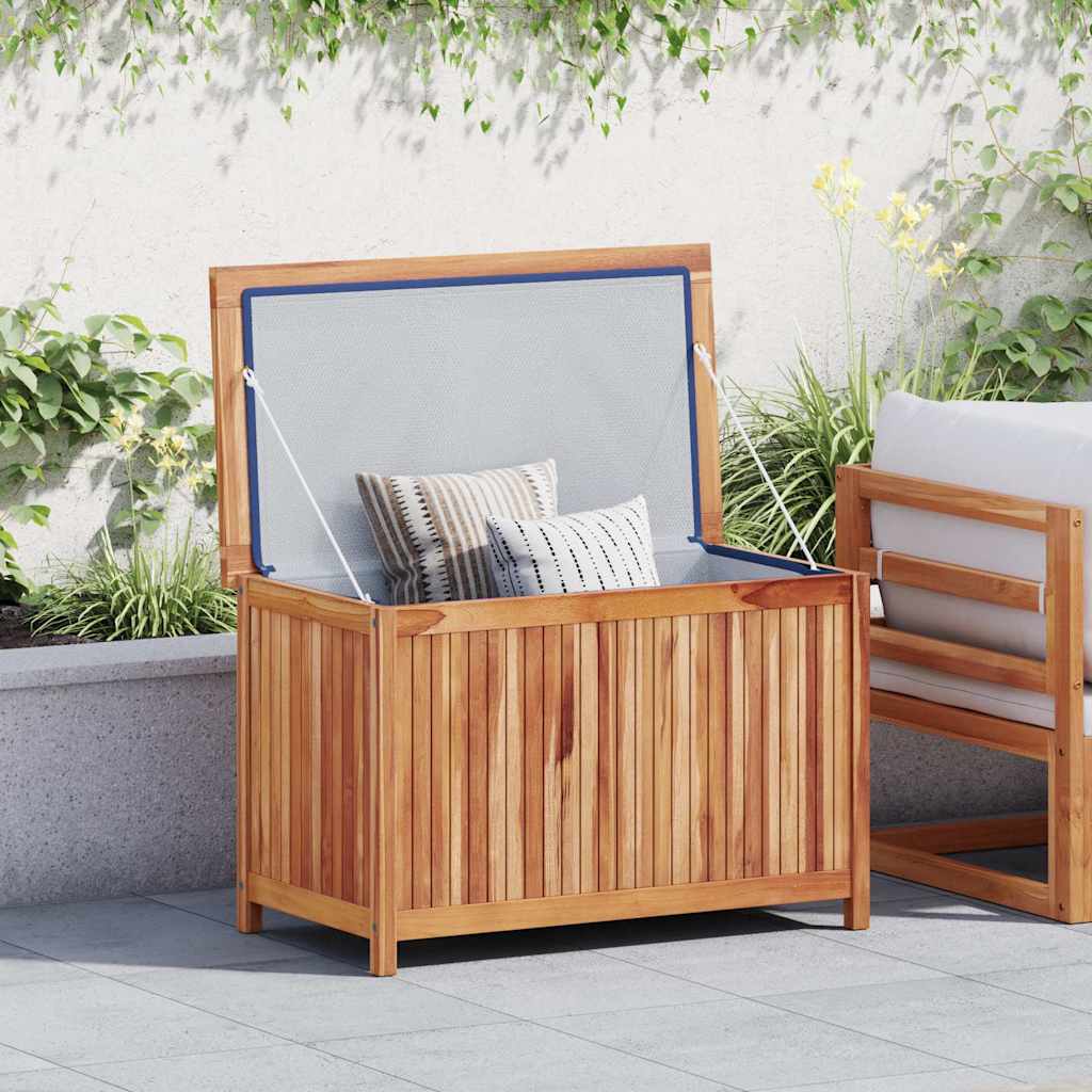 Baule da Giardino 90x50x58 cm in Legno Massello di Teak