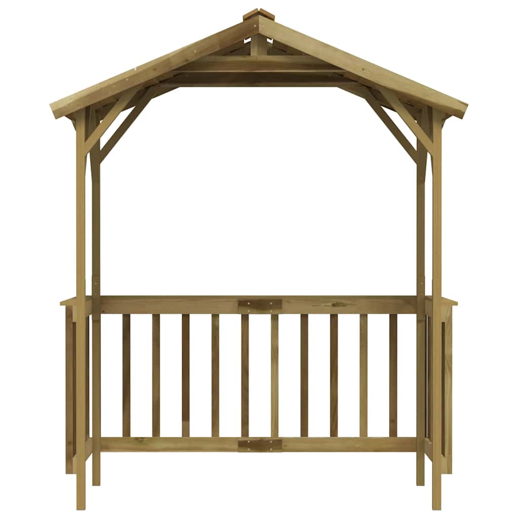 Capanno per Barbecue 163,5x93x210 cm in Pino Impregnato
