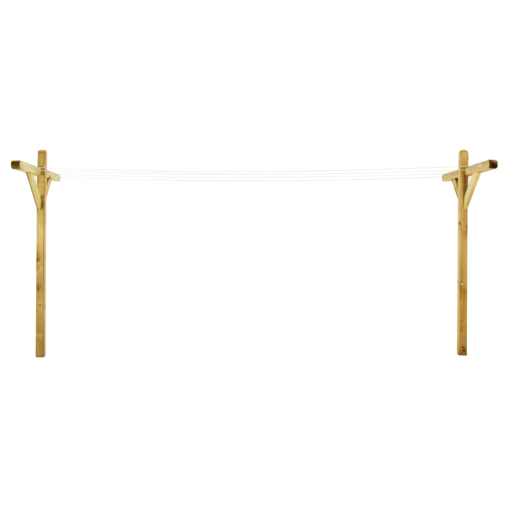 Stendibiancheria 2 pz 120x170 cm in Legno di Pino Impregnato