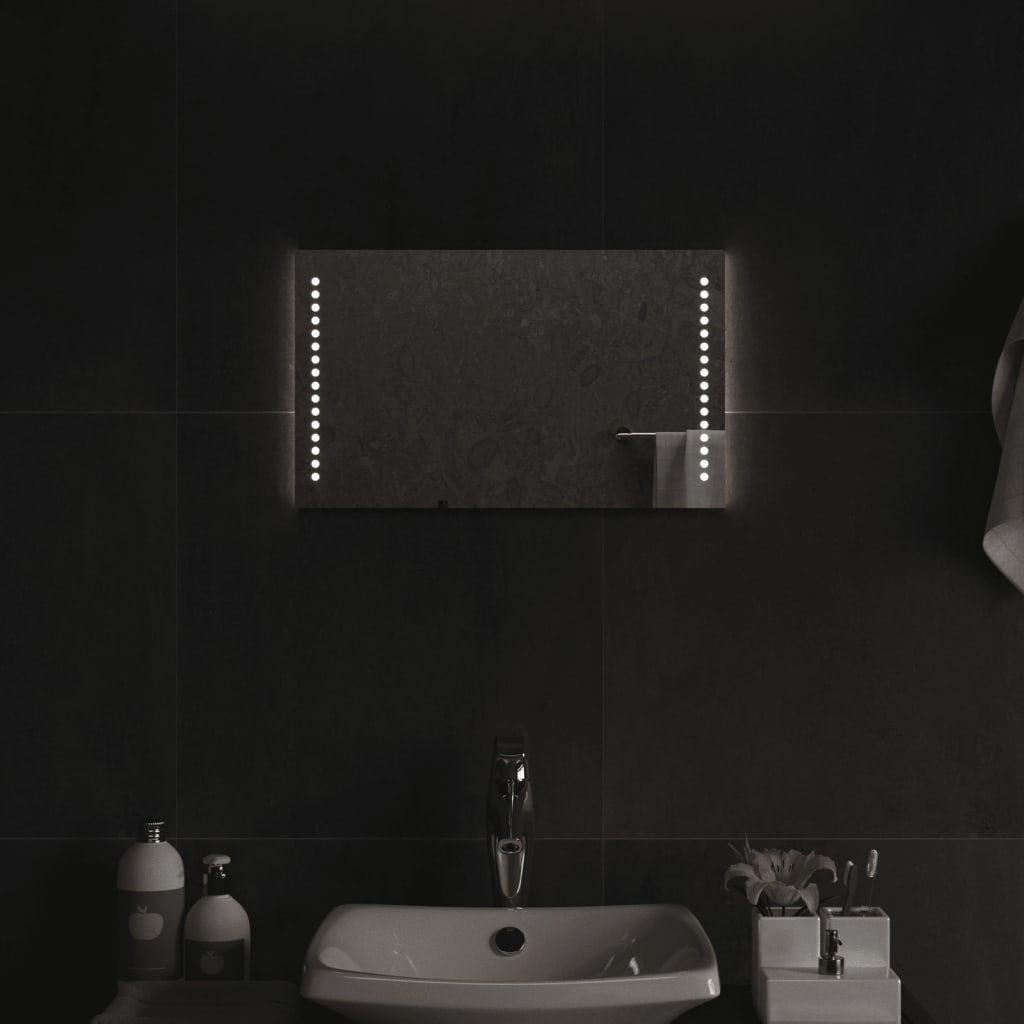 Specchio da Bagno con Luci LED 30x50 cm