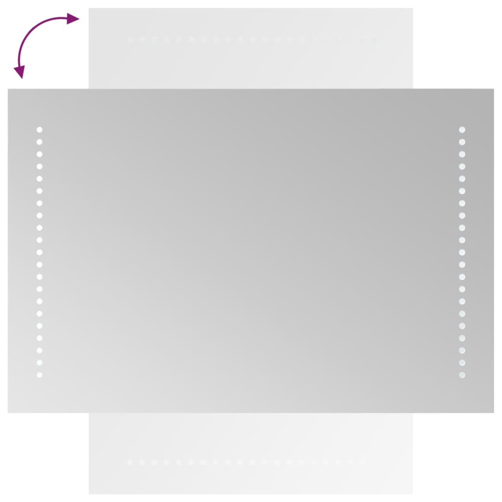 Specchio da Bagno con Luci LED 40x60 cm