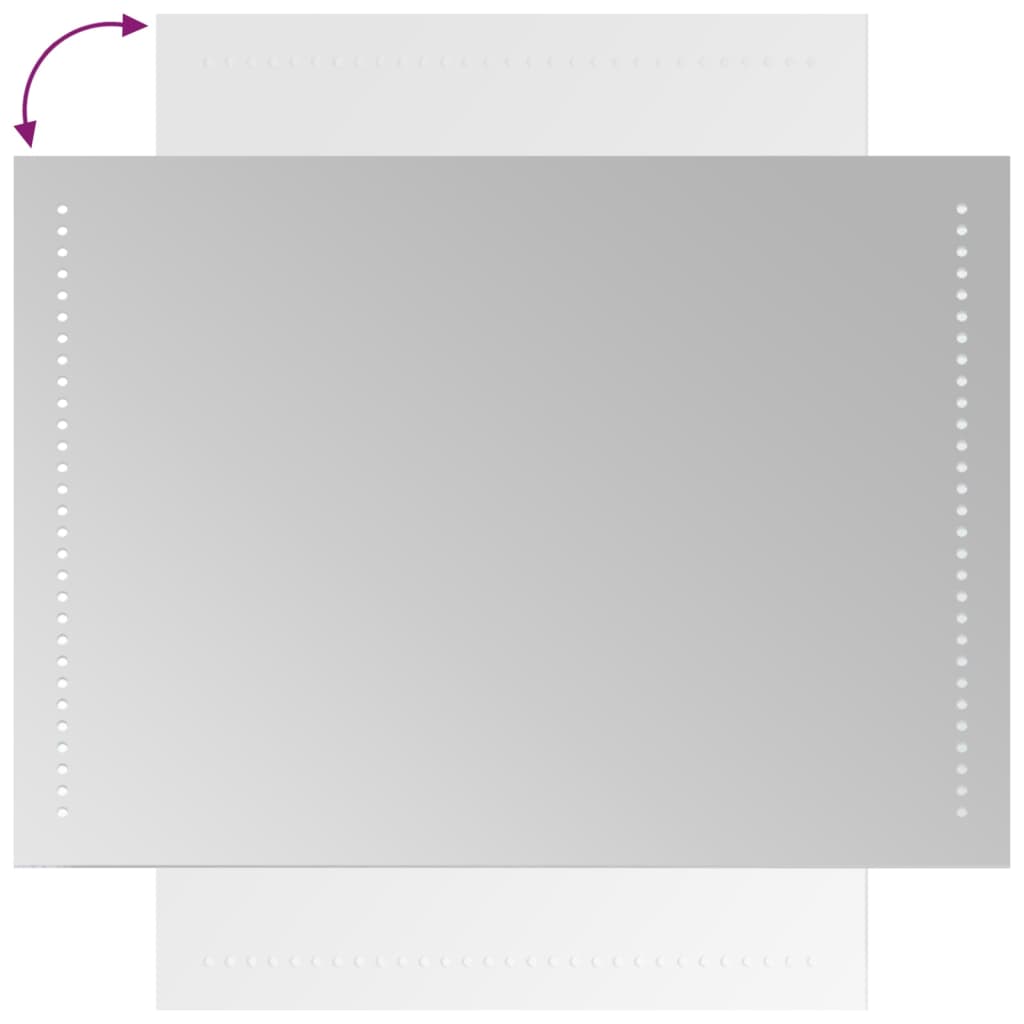 Specchio da Bagno con Luci LED 50x70 cm