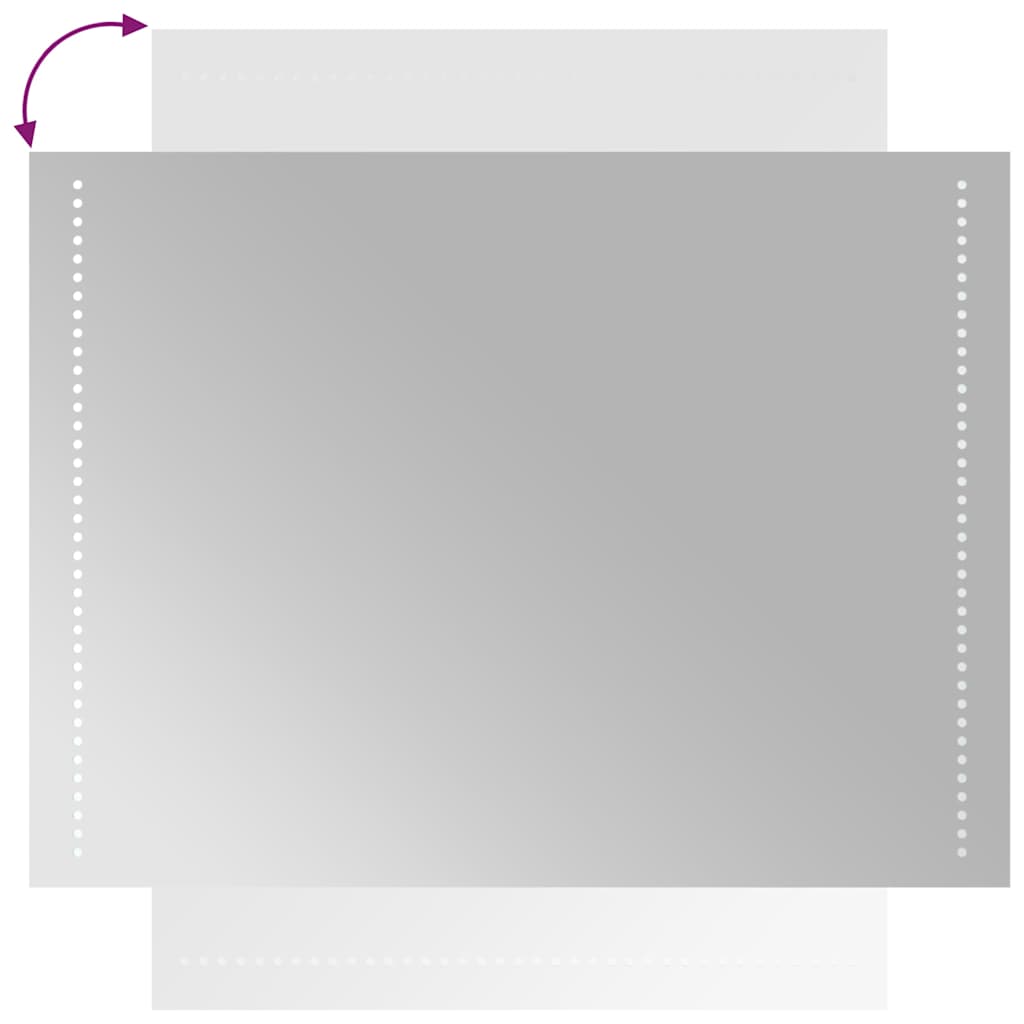 Specchio da Bagno con Luci LED 60x80 cm