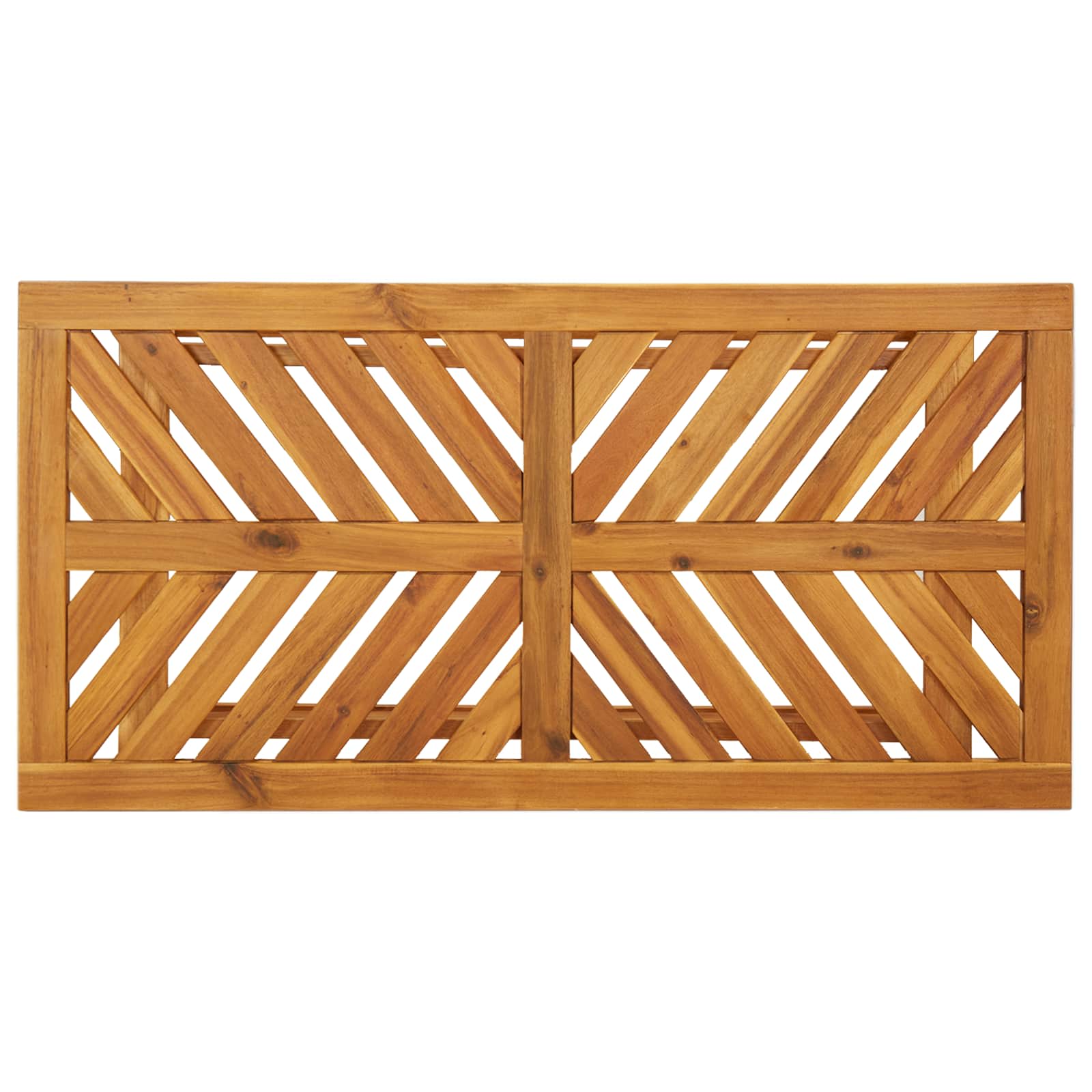 Set Lounge da Giardino 5 pz Marrone Legno di Acacia Massello