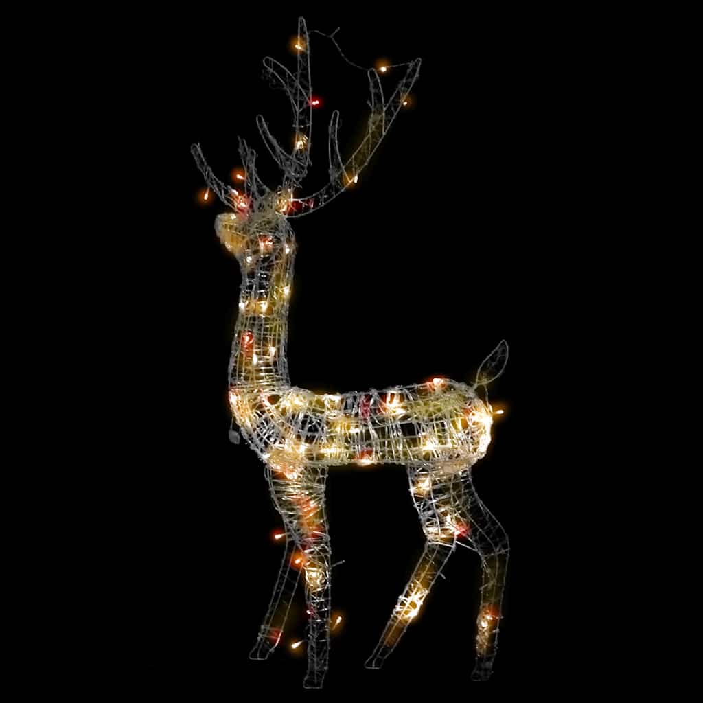 Decorazioni Natalizie in Acrilico Renne 3 pz 128 cm Multicolore