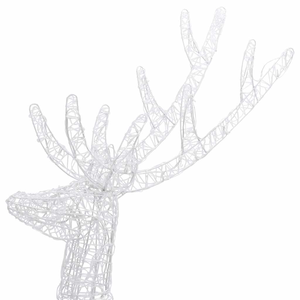 Renne di Natale XXL in Acrilico 250 LED 3 pz 180 cm Multicolore