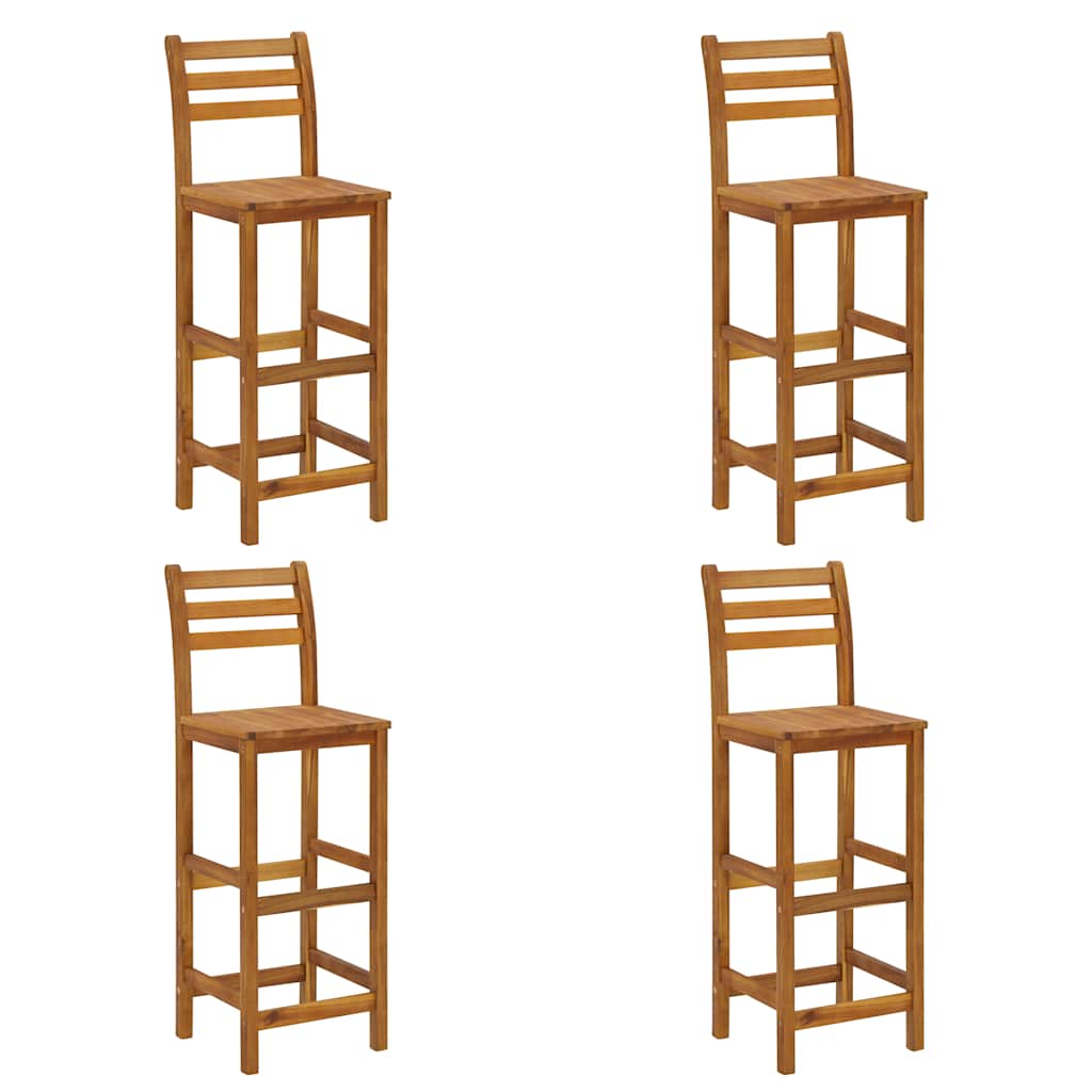 Set da Bar da Giardino 5 pz in Legno Massello di Acacia