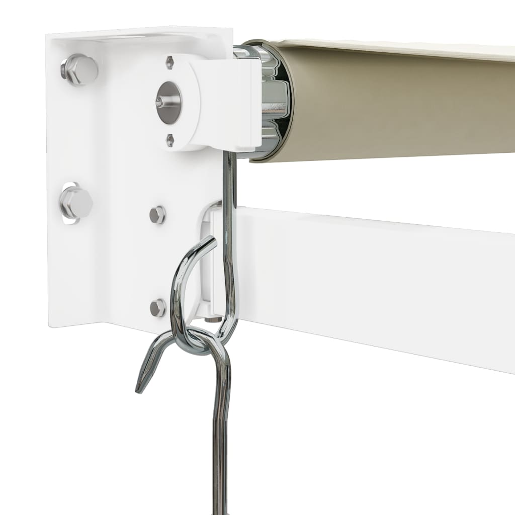 Tenda da Sole Retrattile Crema 4,5x3 m in Tessuto e Alluminio