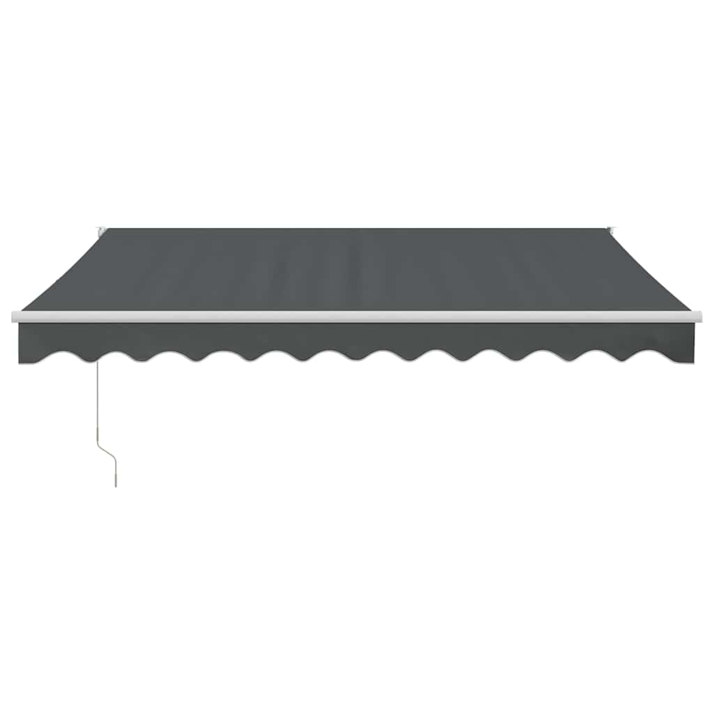 Tenda da Sole Retrattile Antracite 3,5x2,5m Tessuto e Alluminio