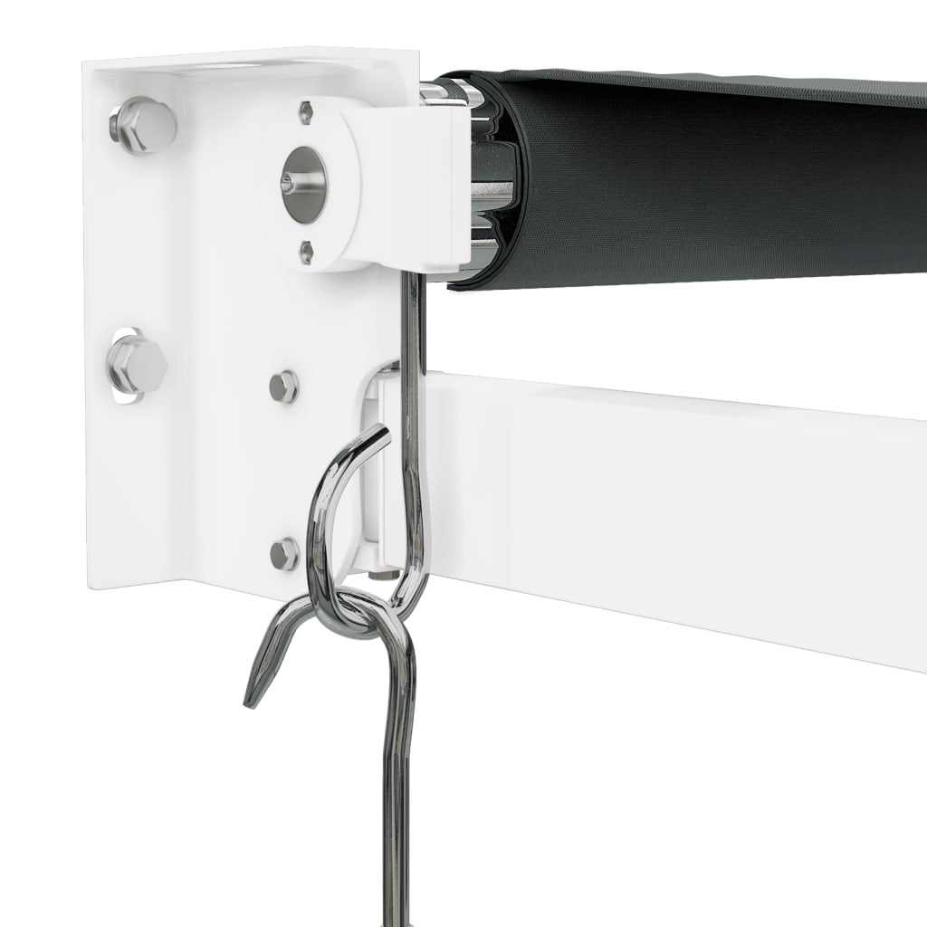 Tenda da Sole Retrattile Antracite 4x3 m in Tessuto e Alluminio
