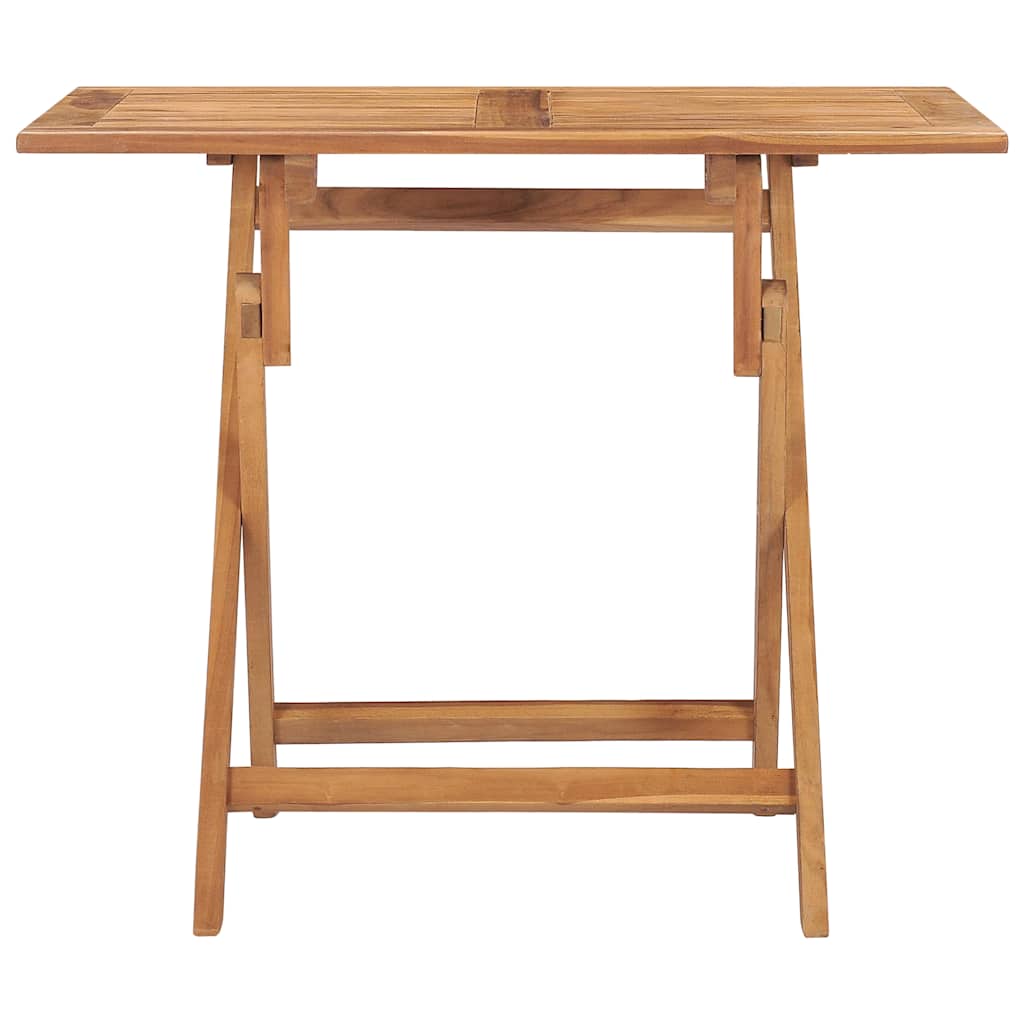 Tavolo da Giardino Pieghevole 90x60x75 cm in Massello di Teak