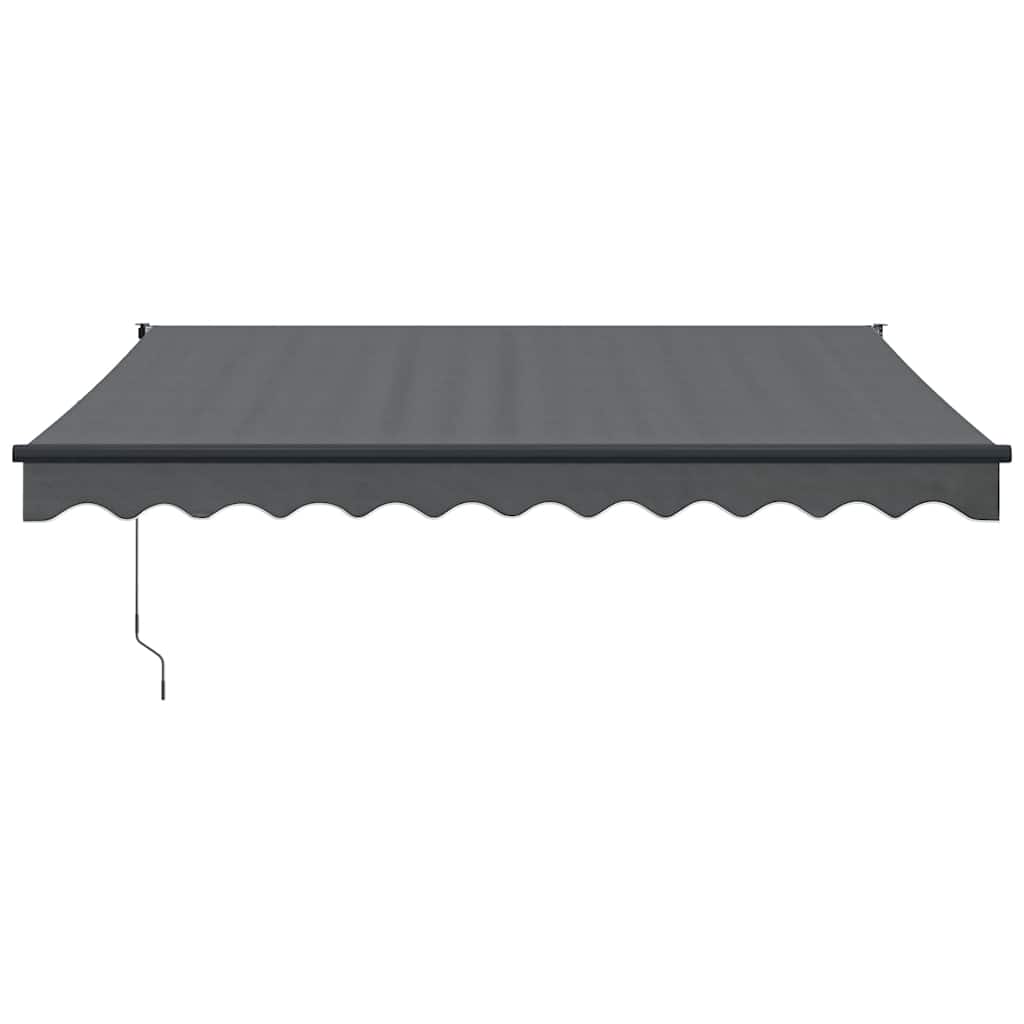 Tenda da Sole Retrattile Antracite 3x2,5 m Tessuto e Alluminio