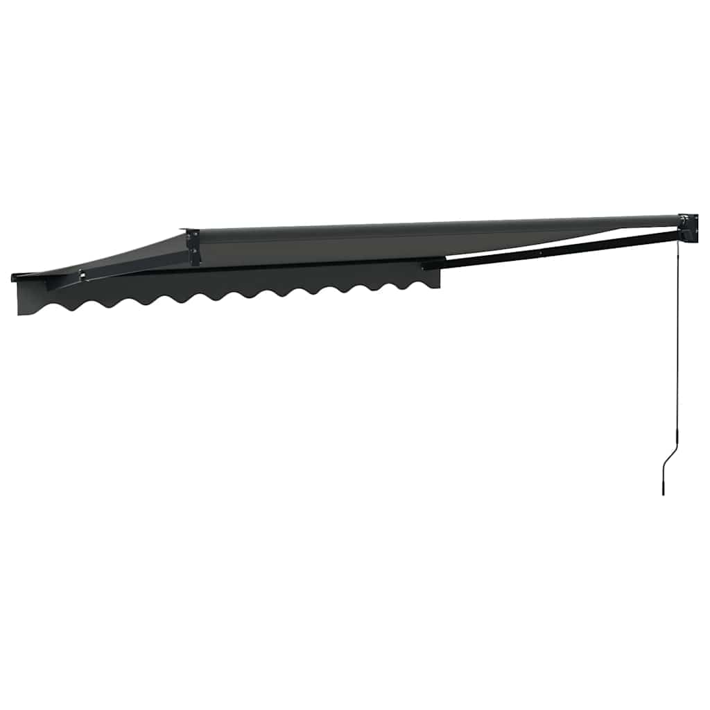 Tenda da Sole Retrattile Antracite 3,5x2,5m Tessuto e Alluminio