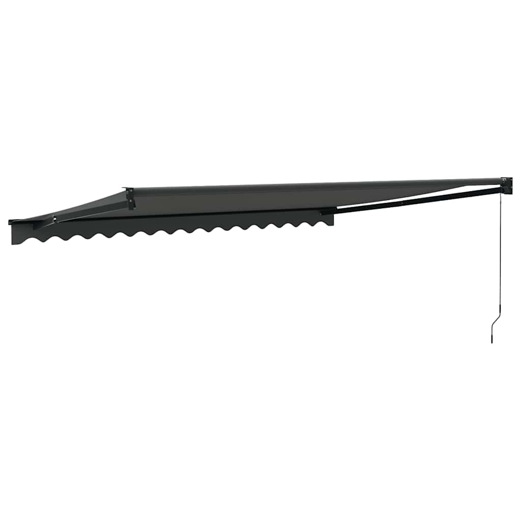 Tenda da Sole Retrattile Antracite 4x3 m in Tessuto e Alluminio