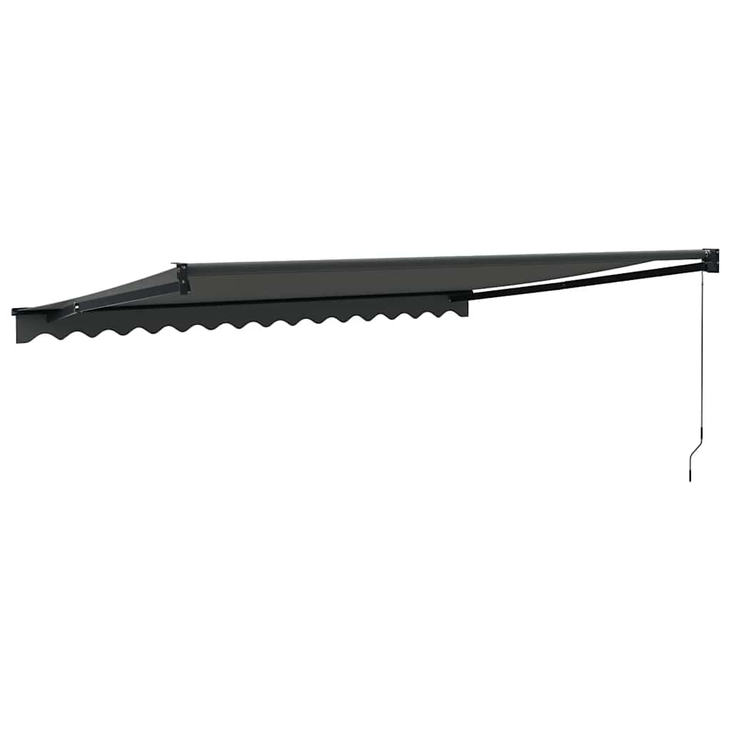 Tenda da Sole Retrattile Antracite 4,5x3 m Tessuto e Alluminio