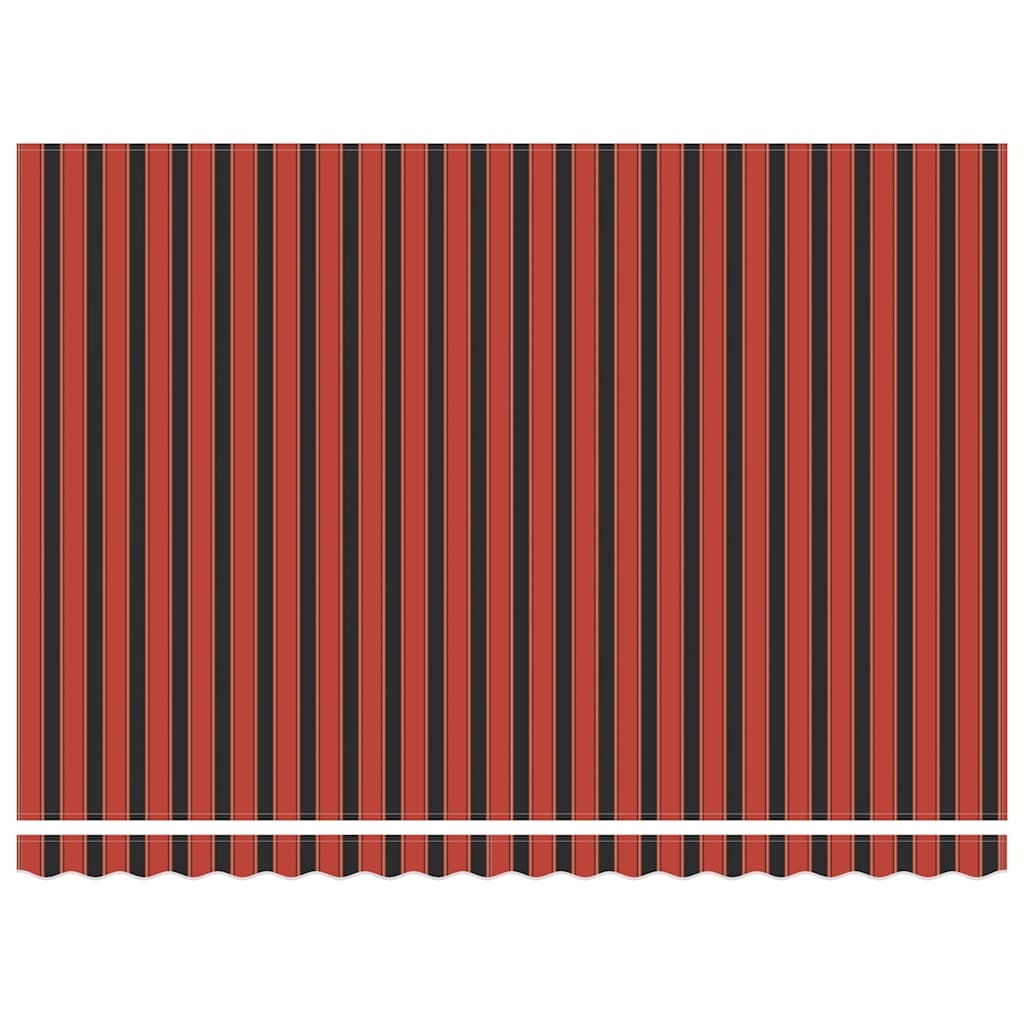 Tenda Retrattile Arancione Marrone 4,5x3 m Tessuto e Alluminio