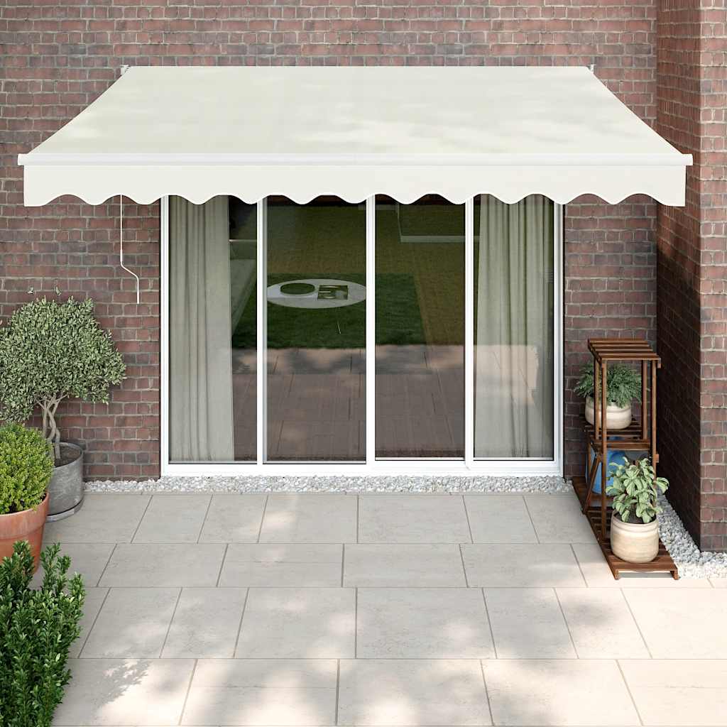 Tenda retrattile Crema con Struttura Bianca 3 x 2,5 m
