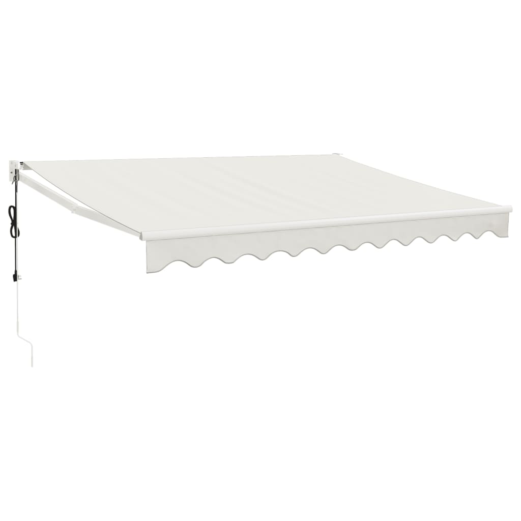 Tenda retrattile Crema con Struttura Bianca 3,5 x 2,5 m