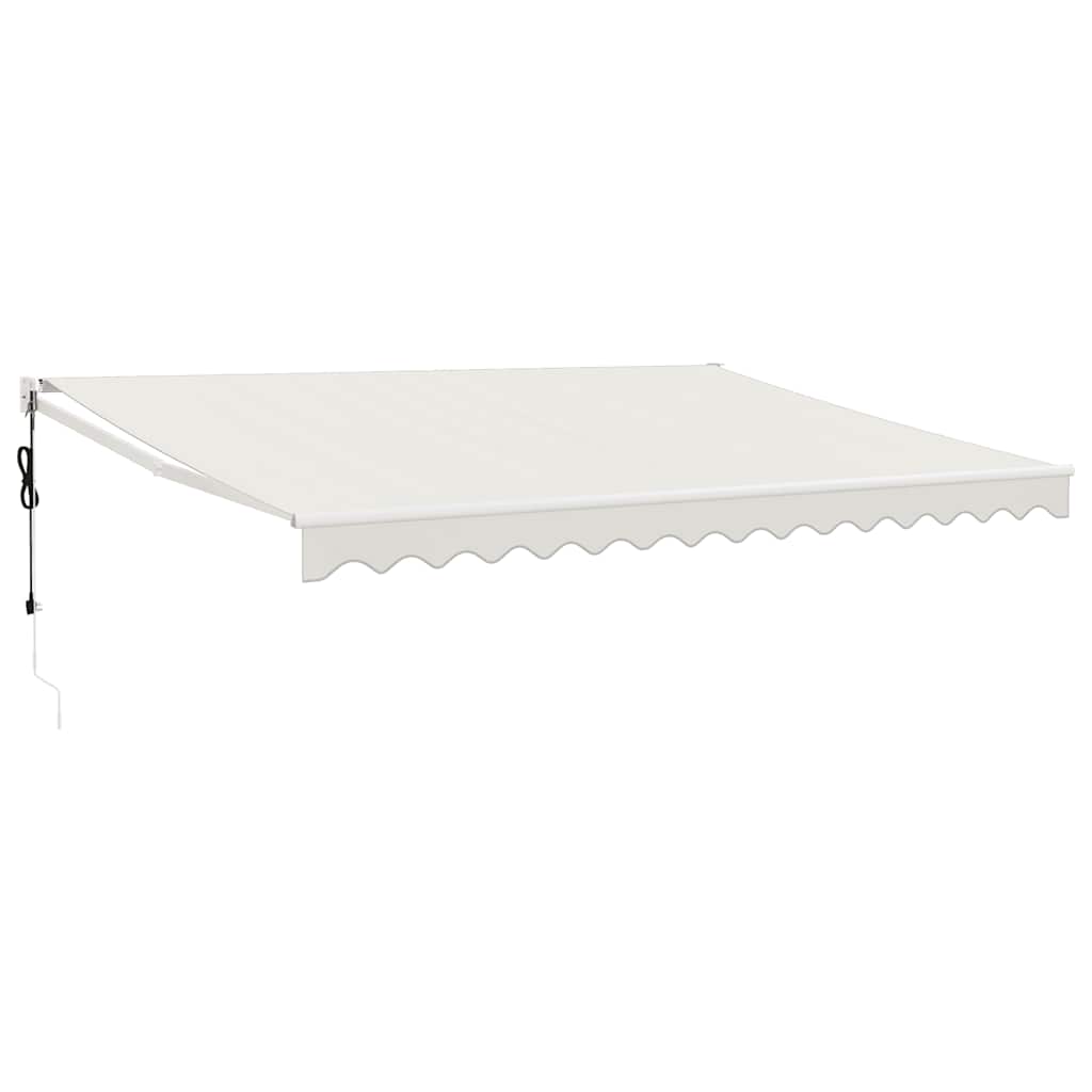 Tenda retrattile Crema con Struttura Bianca 4 × 3 m