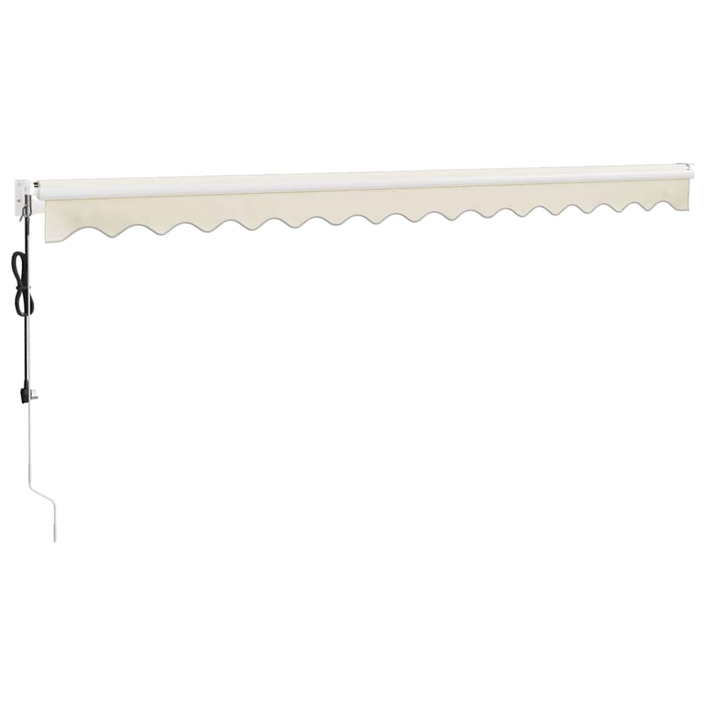 Tenda retrattile Crema con Struttura Bianca 4 × 3 m