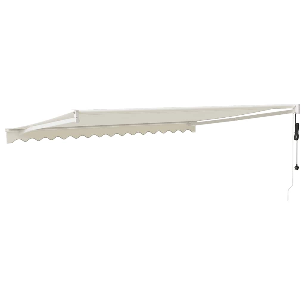 Tenda retrattile Crema con Struttura Bianca 4 × 3 m